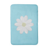 Tapis De Bain Basière Blanche Moderne Aqua Bleu Bain Mat (Devant (Vertical))