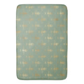 Tapis De Bain Basil Green et Gold Queen Bee (devant Vertical)