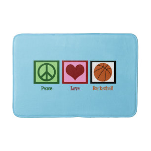 Tapis De Bain Basket-ball d'amour de paix