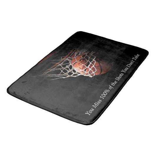 Tapis De Bain Basket-ball de devis motivationnel (Angle)