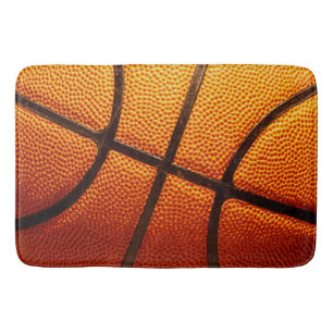 Tapis De Bain Basket-ball Pimply Orange, Mat-Bain En Mousse De M