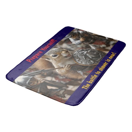 Tapis De Bain Bataille d'écureuils (Angle)