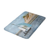 TAPIS DE BAIN BATEAU À VOILE (Angle)