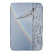 Tapis De Bain Bateau à voile avec arc-en-ciel (devant Vertical)