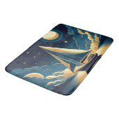 Tapis De Bain Bateau à voile la nuit (Angle)