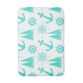 Tapis De Bain Bateau côtier bleu turquoise (Devant (Vertical))