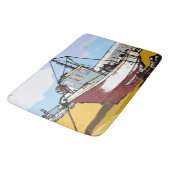 Tapis De Bain Bateau de pêche pittoresque (Angle)