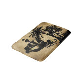 Tapis De Bain Bateau de pirate en mer (Angle)