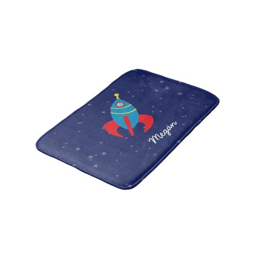 Tapis De Bain Bateau de Rocket dans l'espace (Angle)