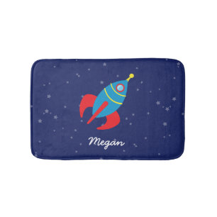 Tapis De Bain Bateau de Rocket dans l'espace
