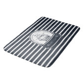 Tapis De Bain Bateau marin bleu marine Personnalisé (Angle)