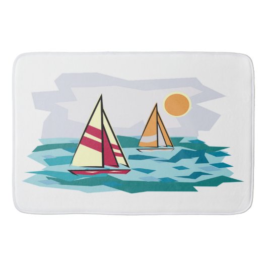 Tapis De Bain Bateaux à voile (Devant)