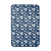 Tapis De Bain Bateaux à voile Bleu marine (Devant (Vertical))