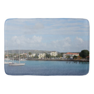 Tapis De Bain Bateaux à voile du port de Bonaire Kralendijk