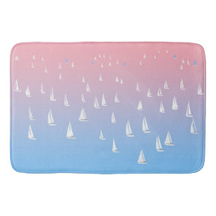 Tapis De Bain Bateaux à voile sur l'océan