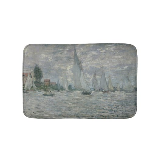Tapis De Bain Bateaux de Claude Monet |, ou régate à Argenteuil (Devant)