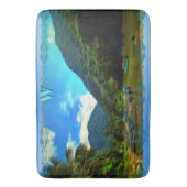 Tapis De Bain Bateaux de pêche de la rivière Mismaloya 0344 (devant Vertical)