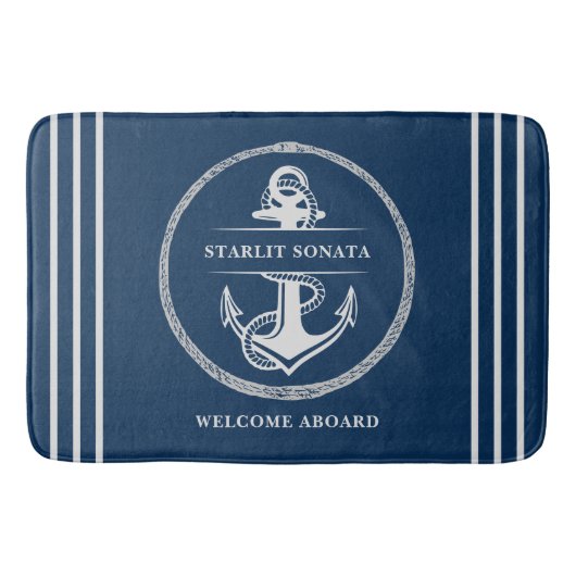 Tapis De Bain Bateaux Nautiques Personnalisés Mat (Devant)