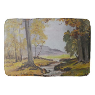 Tapis De Bain Bath Mat Ann Hayes Peinture Forest Stream