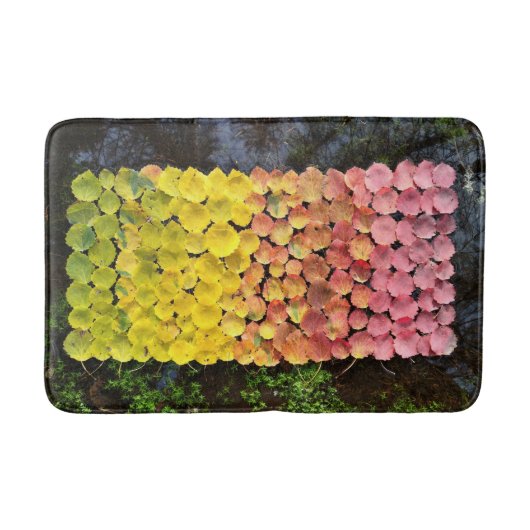 Tapis De Bain Bath mat automne feuilles forêt nature (Devant)