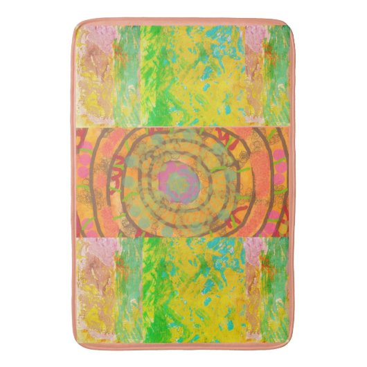 Tapis De Bain Bath Mat - Aztec Design (devant Vertical)