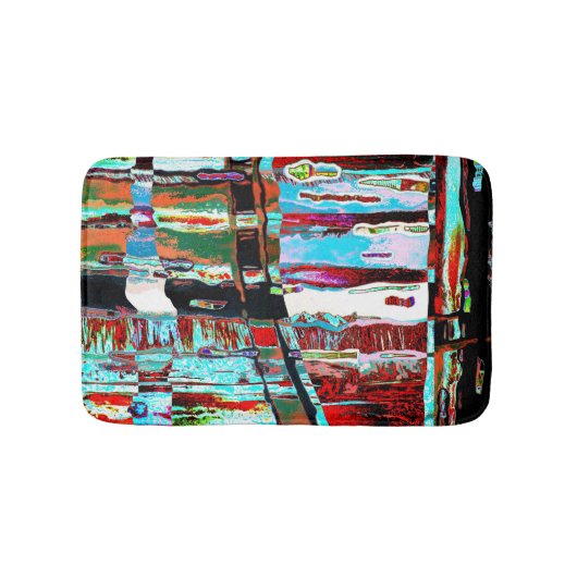 Tapis De Bain Bath Mat – Collapse Reflection Abstract Design (Devant)