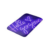Tapis De Bain Bath Mat, Hello Gorgeous  (Angle)