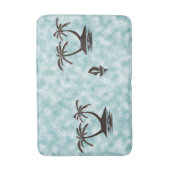 Tapis De Bain Bath Mat - Îles tropicales et Bateau (Devant (Vertical))