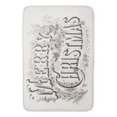 TAPIS DE BAIN BATH MAT : JEUNE ILLUSTRATION DE NOËL (devant Vertical)