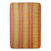 Tapis De Bain Bath Mat - Motif afghan orange (devant Vertical)