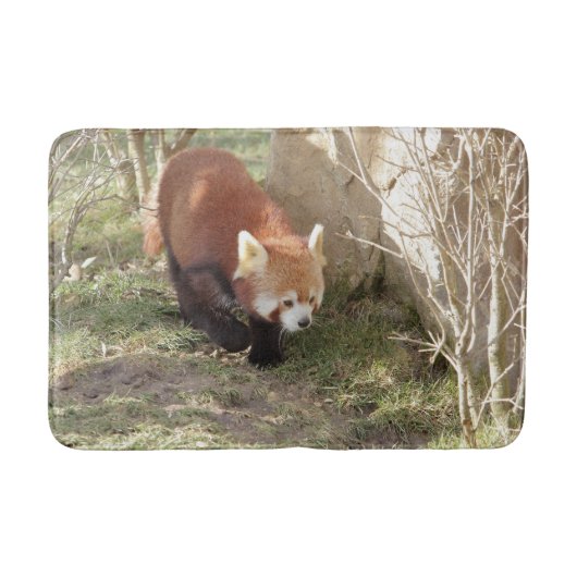 Tapis De Bain Bath Mat Photo panda rouge, animaux 0126. (Devant)