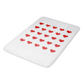 Tapis De Bain Bath Mat with hearts. (Angle)