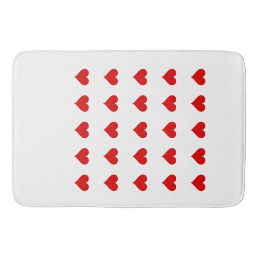 Tapis De Bain Bath Mat with hearts. (Devant)