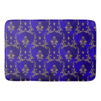 Tapis De Bain Bath Tapis-Bleu et or