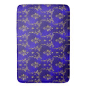 Tapis De Bain Bath Tapis-Bleu et or (devant Vertical)