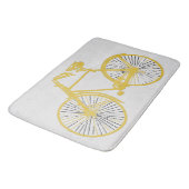 Tapis De Bain Bathmat Cool or jaune vélo (Angle)