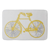 Tapis De Bain Bathmat Cool or jaune vélo (Devant)