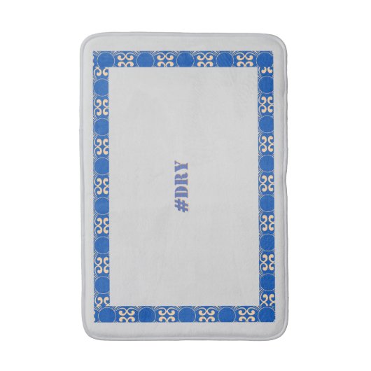 Tapis De Bain Bathmat de conception de bordure sèche (Devant (Vertical))