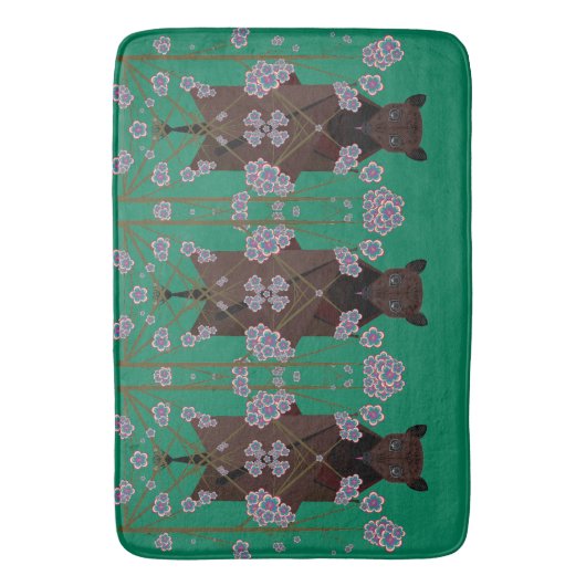 Tapis De Bain Bathmat Jade Fox volant (devant Vertical)