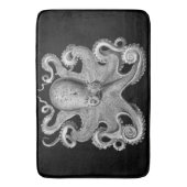 Tapis De Bain Bathmat noir gris Octopus (devant Vertical)