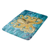 Tapis De Bain Bathmat Retro Gold Octopus eau (Angle)