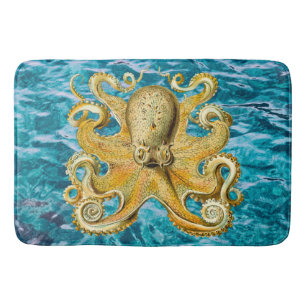 Tapis De Bain Bathmat Retro Gold Octopus eau