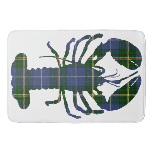 Tapis De Bain    Bathmatblue Nova Scotia Tartan homard (Devant)