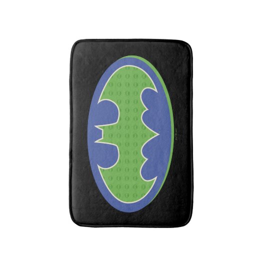 Tapis De Bain Batman | Symbole pourpre et vert (Devant (Vertical))