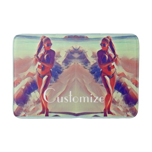 Tapis De Bain Beach Girl Thunder_Cove (Devant)