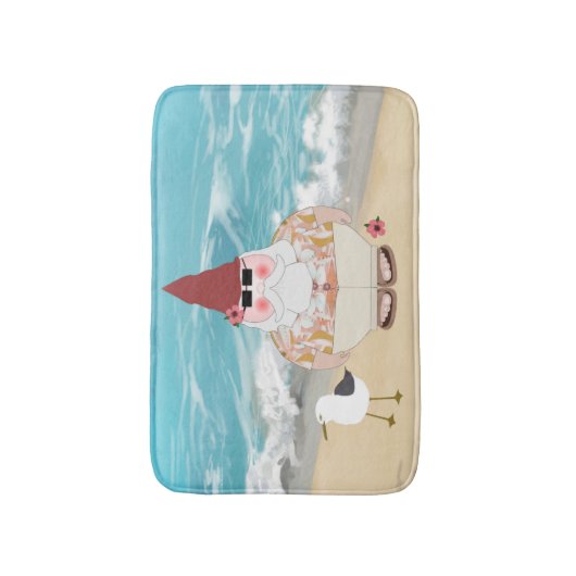 Tapis De Bain Beach Gnome Bathmat (Devant (Vertical))
