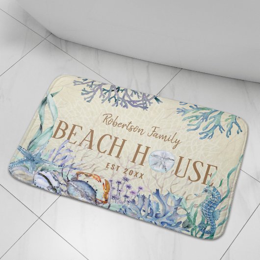 Tapis De Bain Beach House Côté Coral Reef Famille