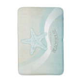 Tapis De Bain Beach House Nautical Starfish Aqua Blue ID623 (Devant (Vertical))