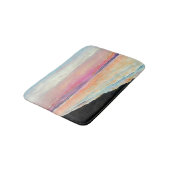 Tapis De Bain Beach Lake Pastel Sunset Art (Angle)