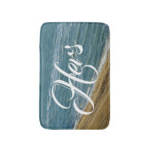 Tapis De Bain Beach Ocean Sand Blue Tropical Ses/Hers M/Mme (Devant (Vertical))